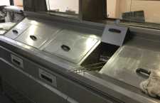 Used Hopkins High Efficiency 3 Pan Fish And Chip Frying Range