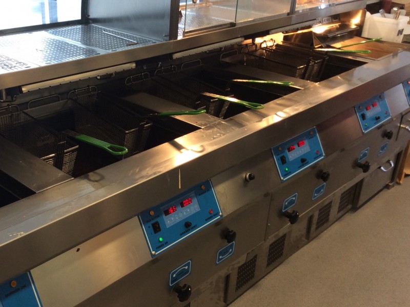 4 Pan Henry Nuttall Fish And Chip Frying Range - Catering Mart